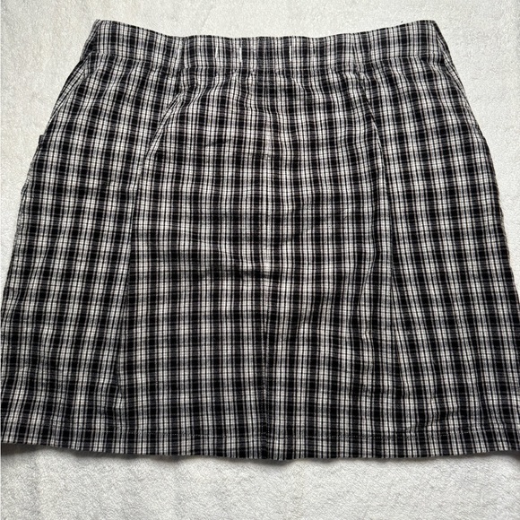 Hollister Plaid Ultra High Rise Jean Skirt - Picture 2 of 3